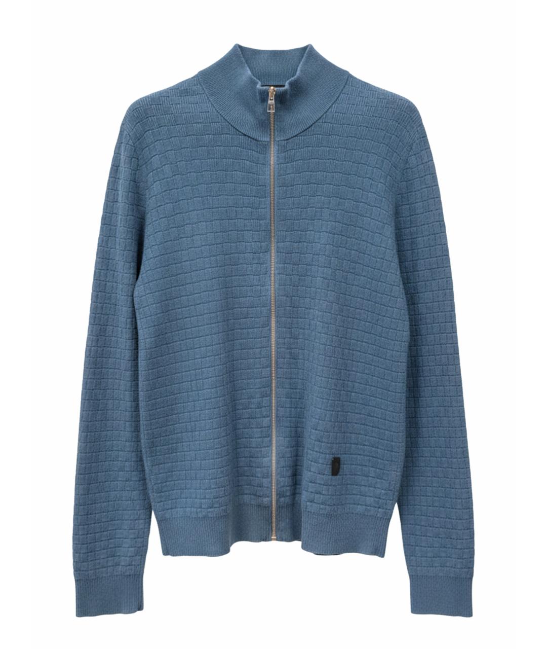 LOUIS VUITTON Синий шерстяной джемпер / свитер, фото 1