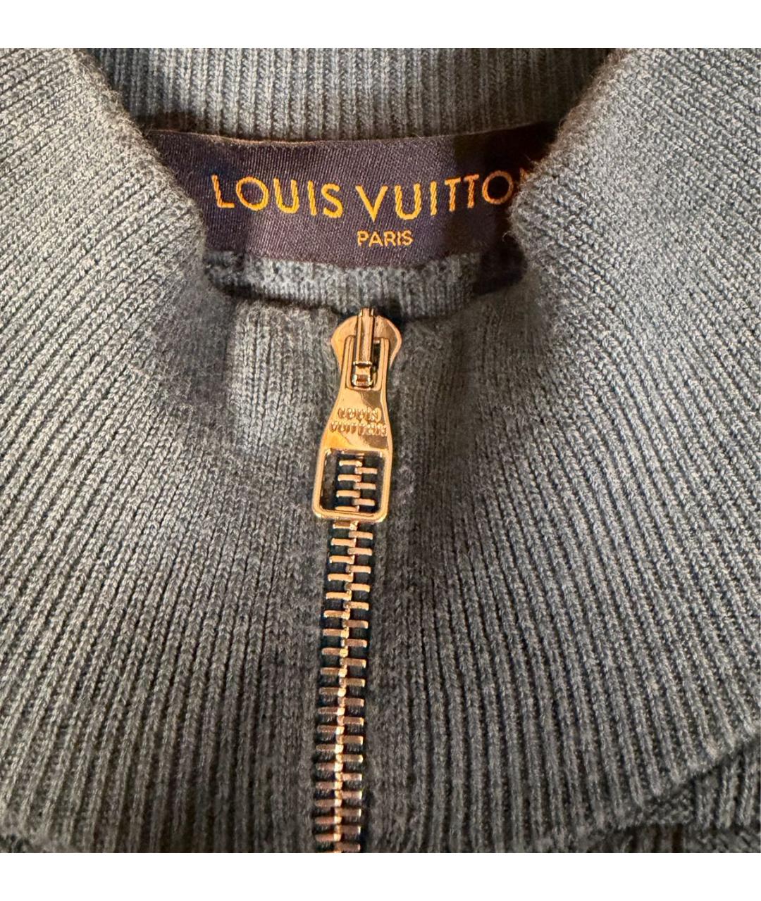 LOUIS VUITTON Синий шерстяной джемпер / свитер, фото 5