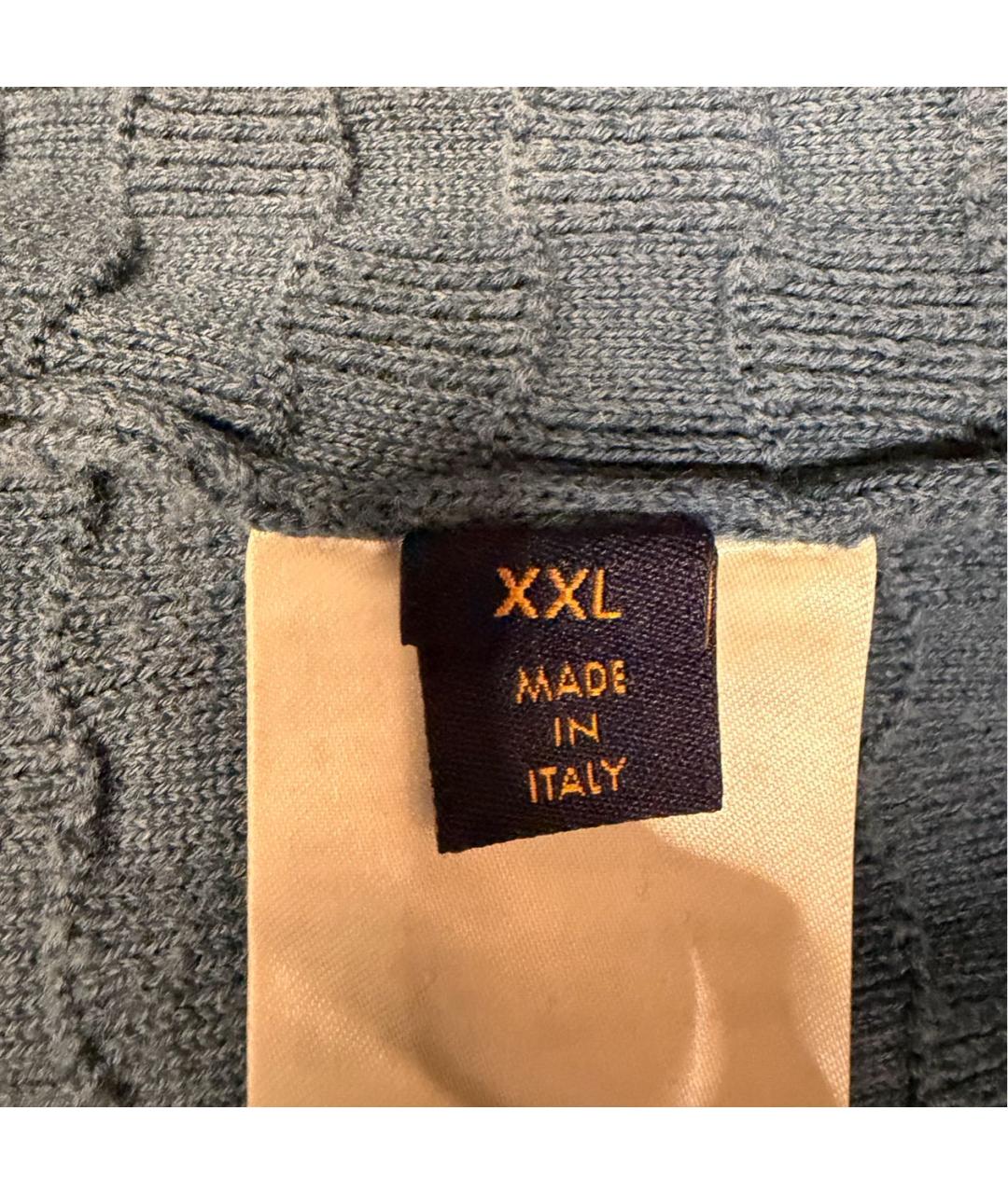 LOUIS VUITTON Синий шерстяной джемпер / свитер, фото 3
