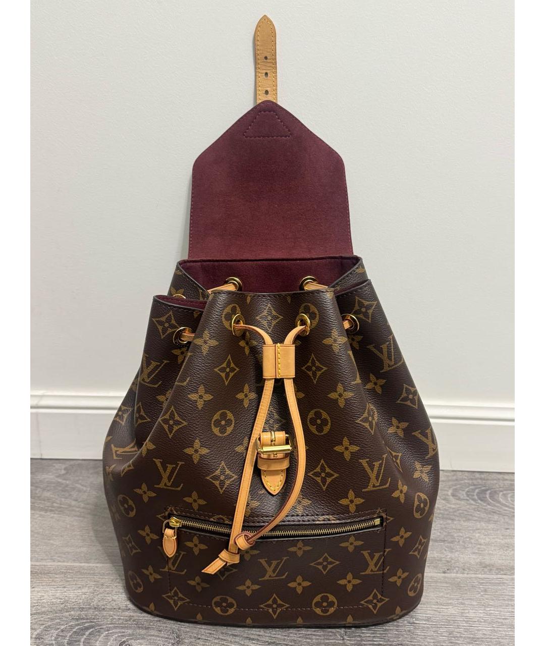 LOUIS VUITTON Коричневый рюкзак, фото 7