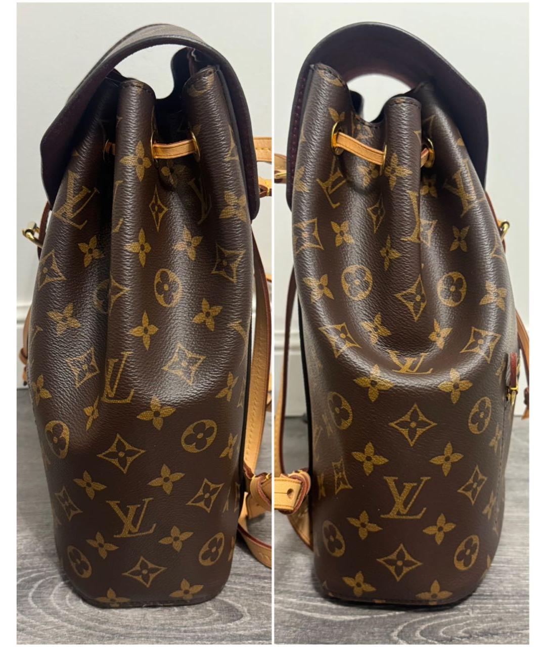 LOUIS VUITTON Коричневый рюкзак, фото 6