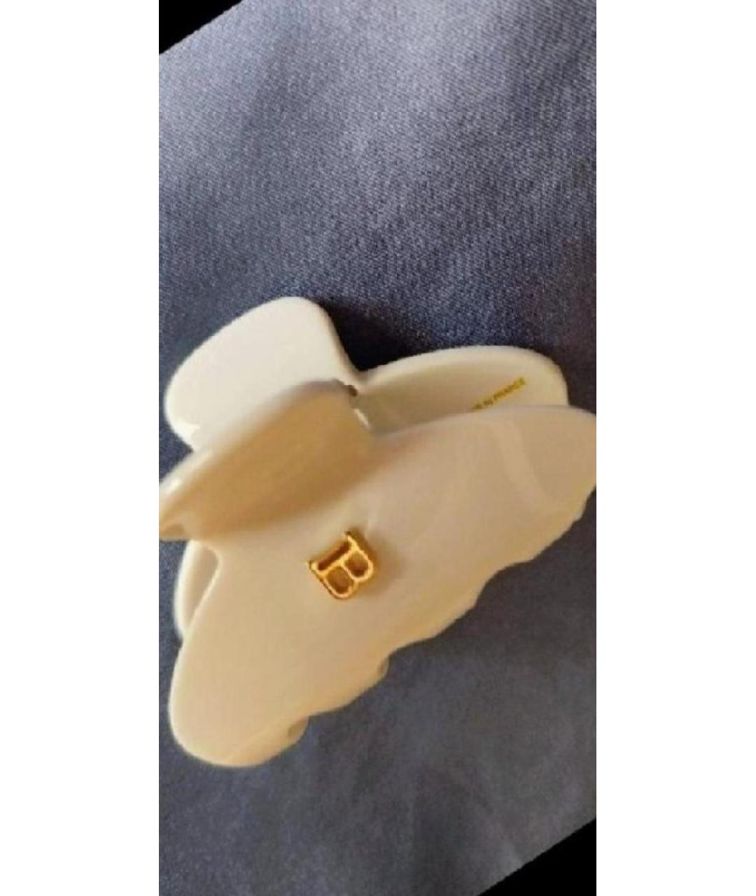 BALMAIN Белая заколка, фото 5