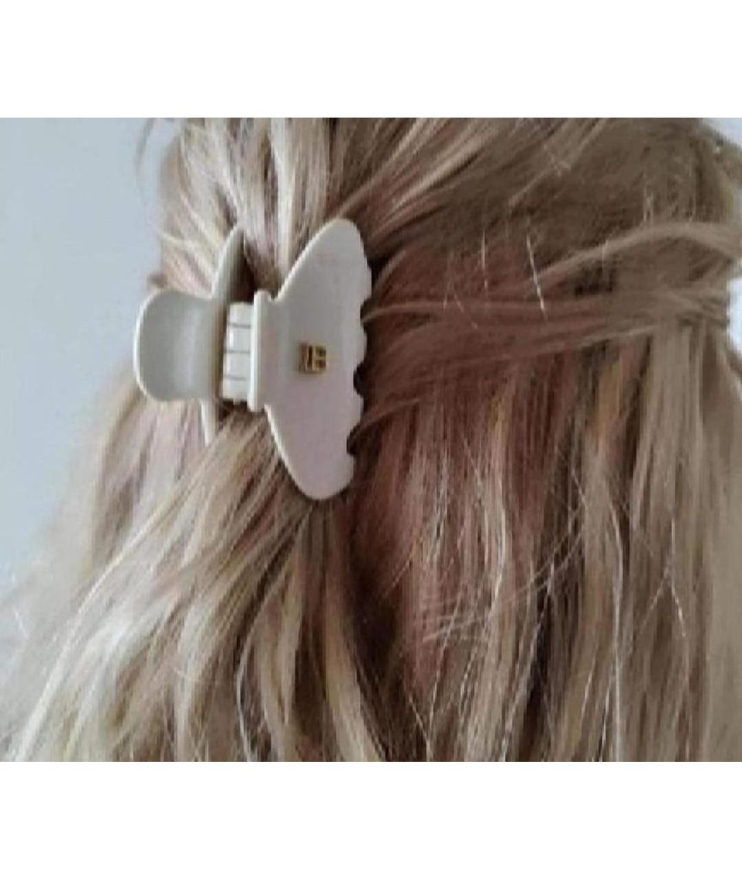 BALMAIN Белая заколка, фото 4