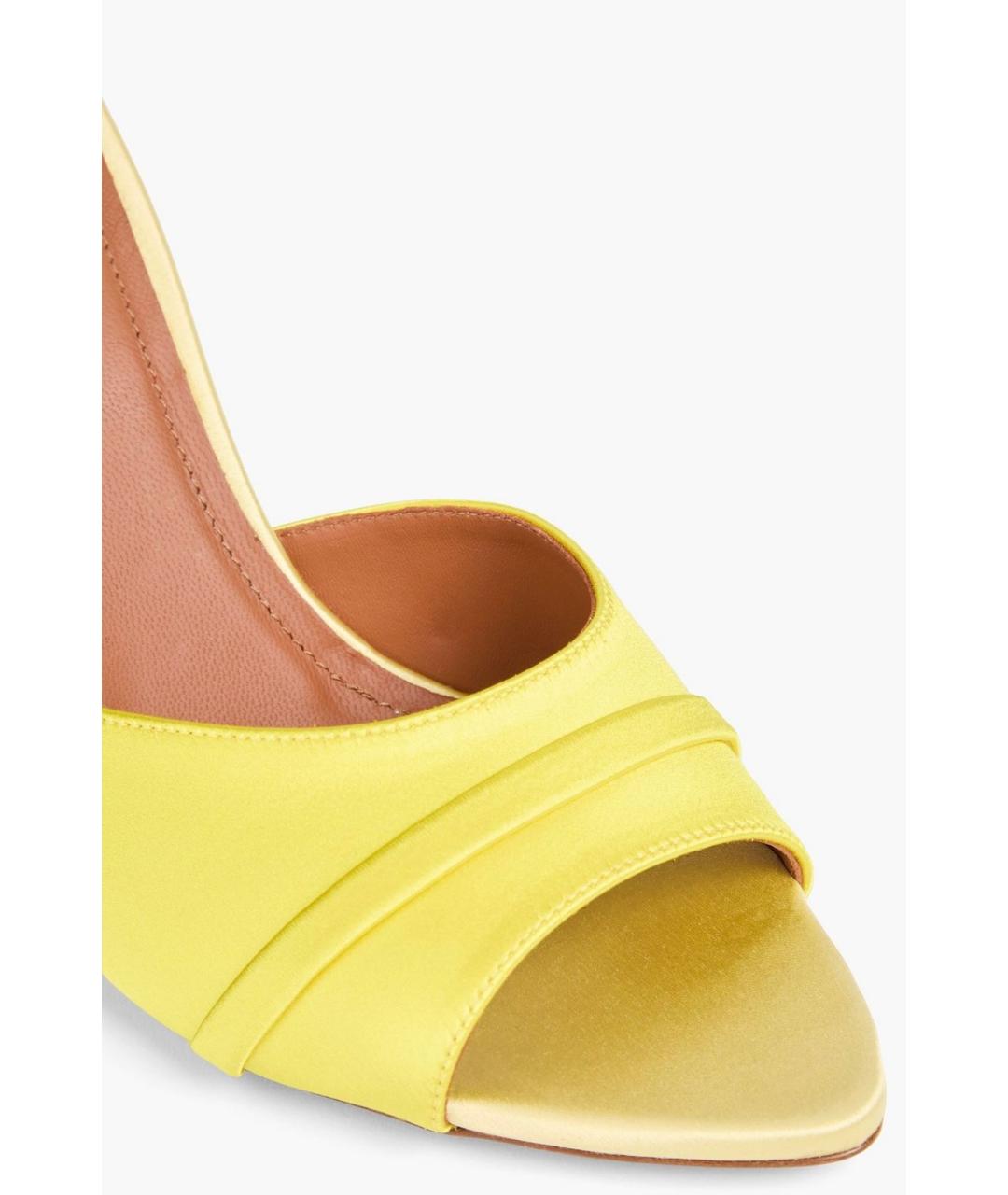 MALONE SOULIERS Желтые текстильные мюли, фото 3