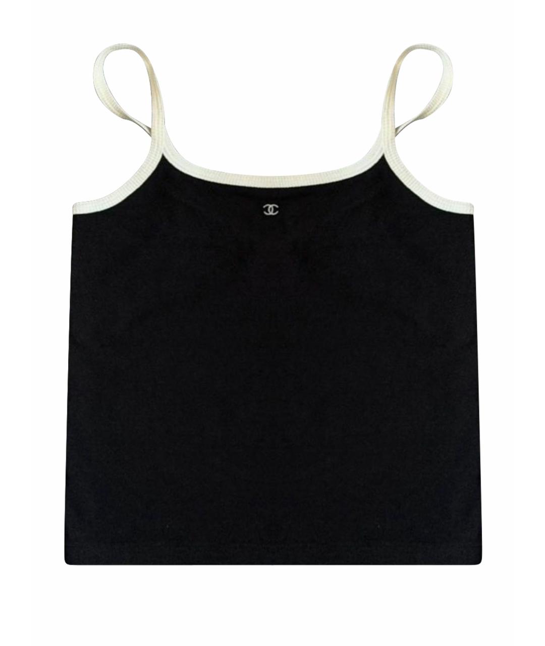 CHANEL Черная майка, фото 1
