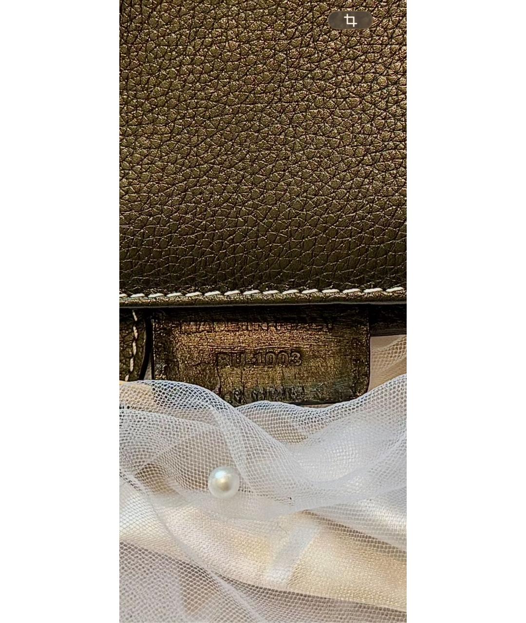 CHRISTIAN DIOR Черная кожаная сумка через плечо, фото 5