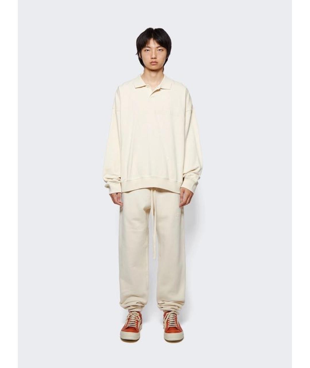 FEAR OF GOD ESSENTIALS Бежевые хлопковые повседневные брюки, фото 3