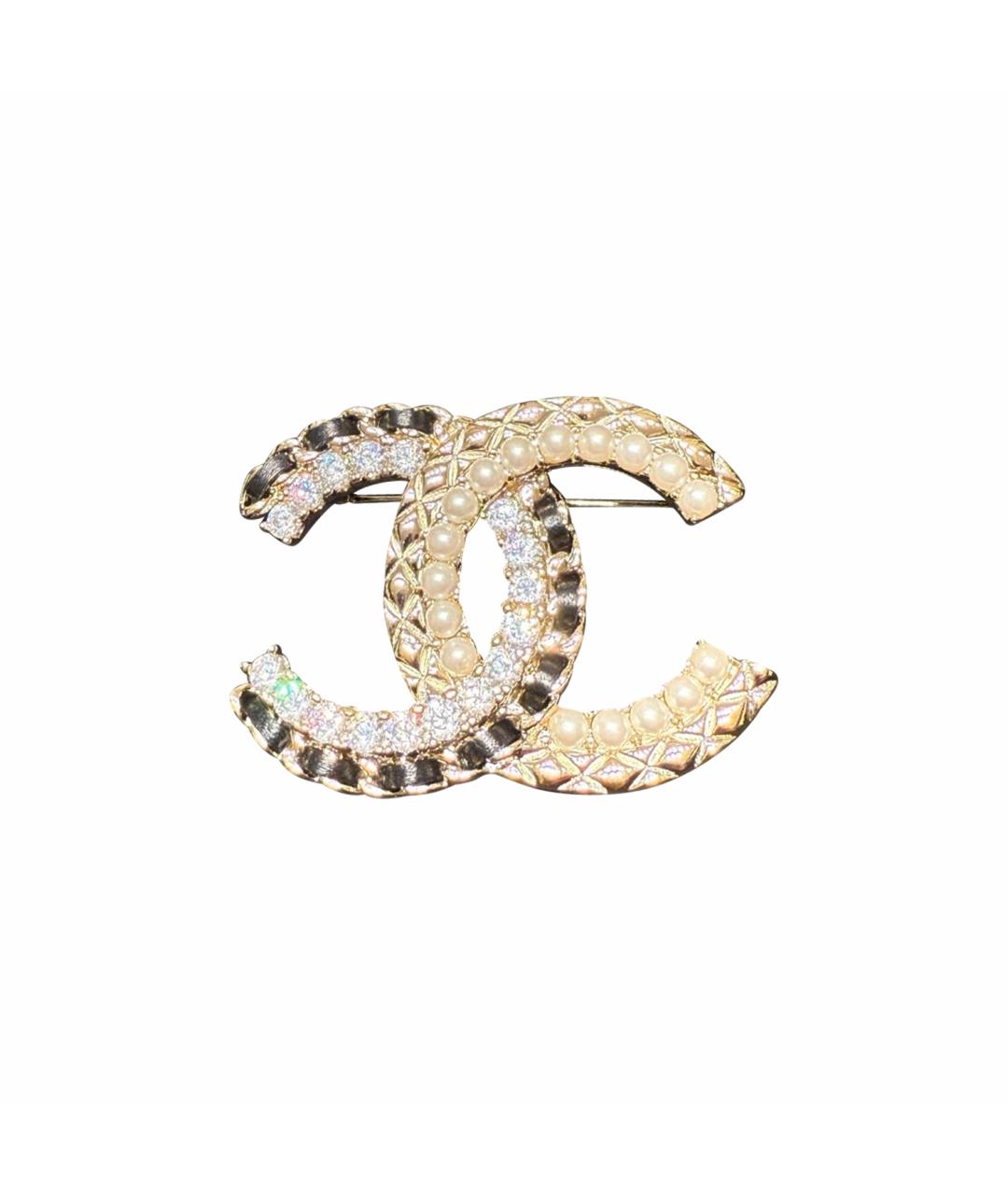 CHANEL Булавка / брошь из желтого золота, фото 1