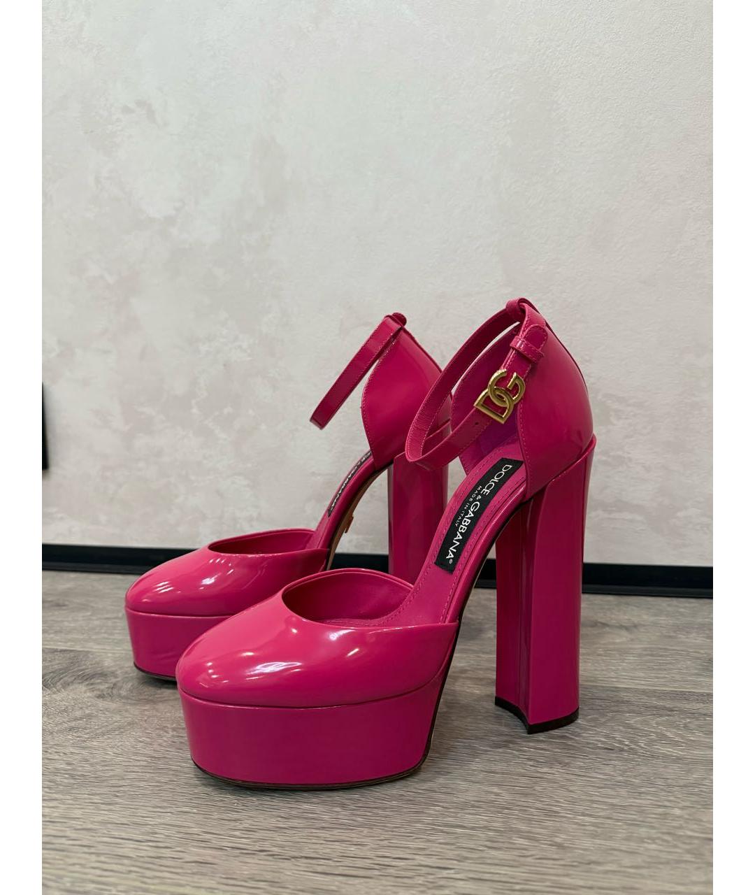 DOLCE&GABBANA Розовые туфли, фото 6