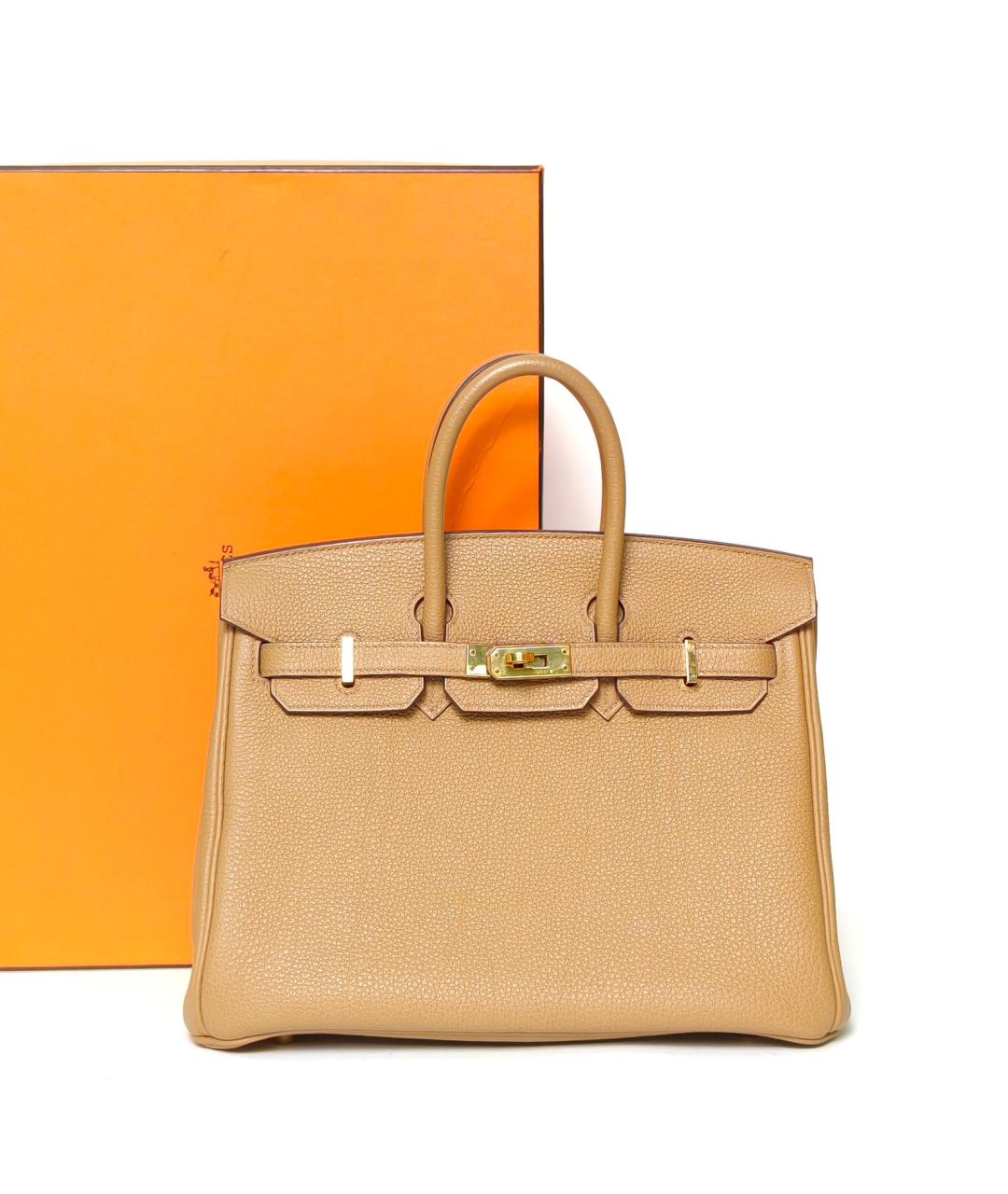 HERMES Коричневая кожаная сумка через плечо, фото 9