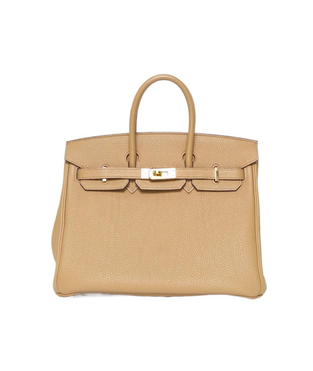 HERMES Коричневая кожаная сумка через плечо, фото 1