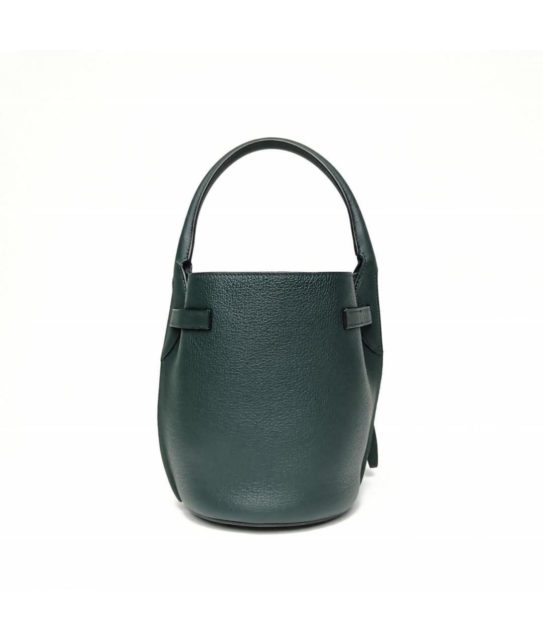 CELINE Зеленая кожаная сумка через плечо, фото 4