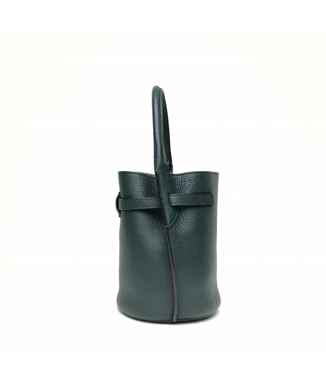 CELINE Зеленая кожаная сумка через плечо, фото 3