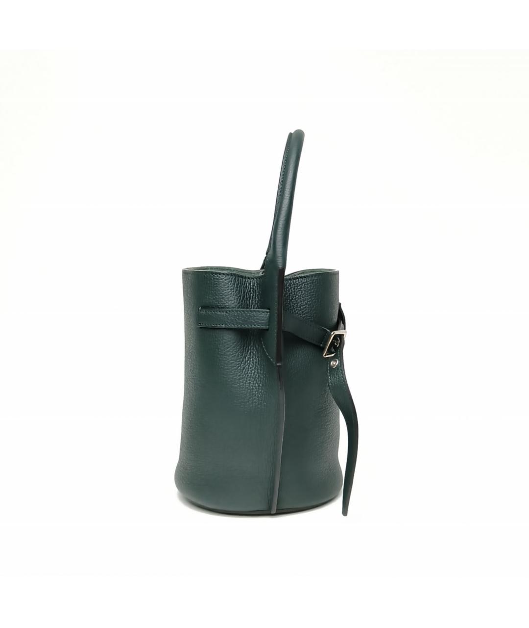 CELINE Зеленая кожаная сумка через плечо, фото 5