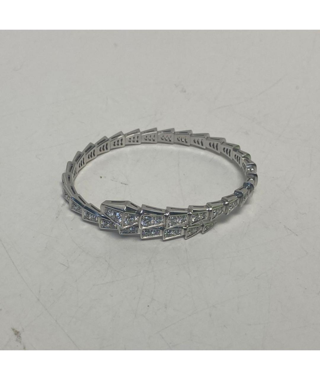 BVLGARI Серебрянный браслет из белого золота, фото 7