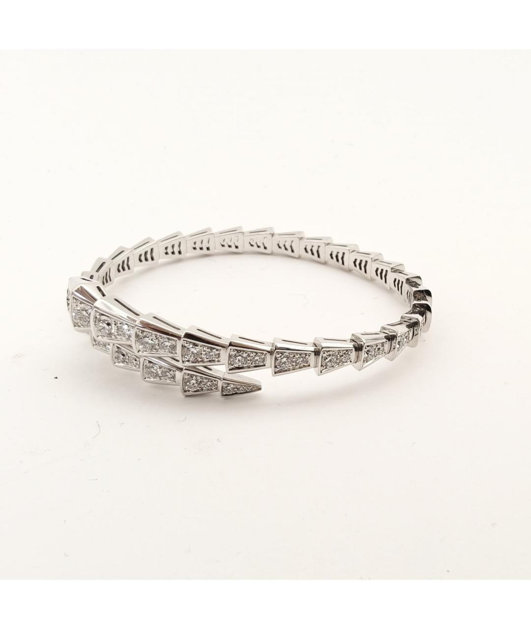 BVLGARI Серебрянный браслет из белого золота, фото 3