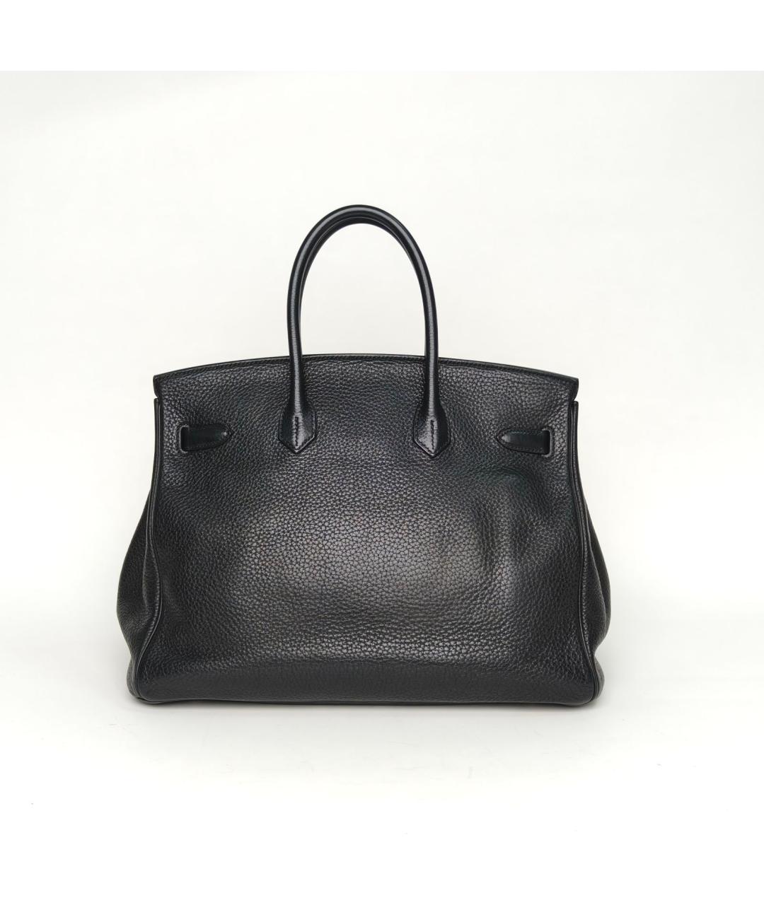 HERMES Черная кожаная сумка через плечо, фото 4