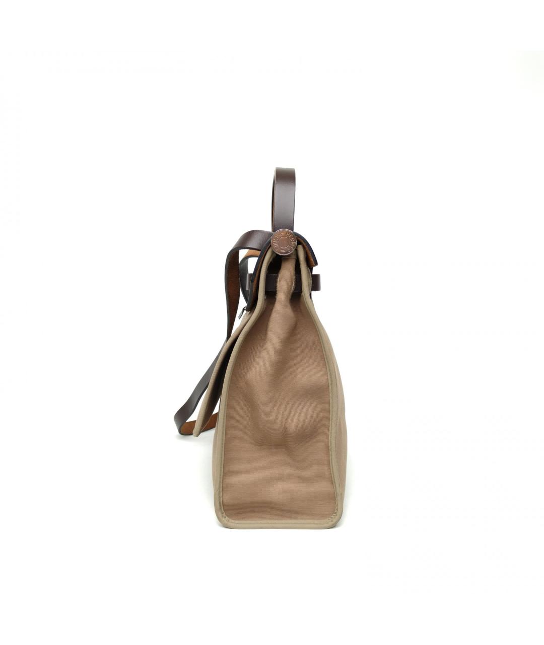 HERMES Коричневая сумка с короткими ручками, фото 5