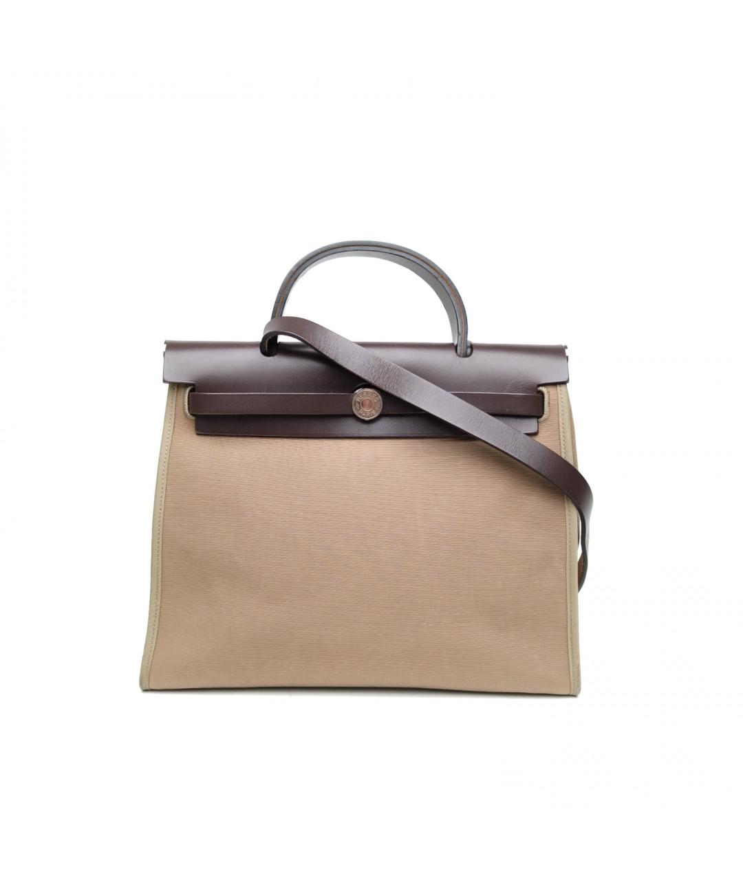 HERMES Коричневая сумка с короткими ручками, фото 2