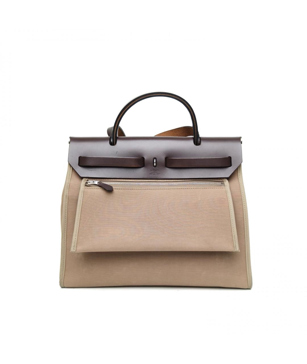 HERMES Коричневая сумка с короткими ручками, фото 4