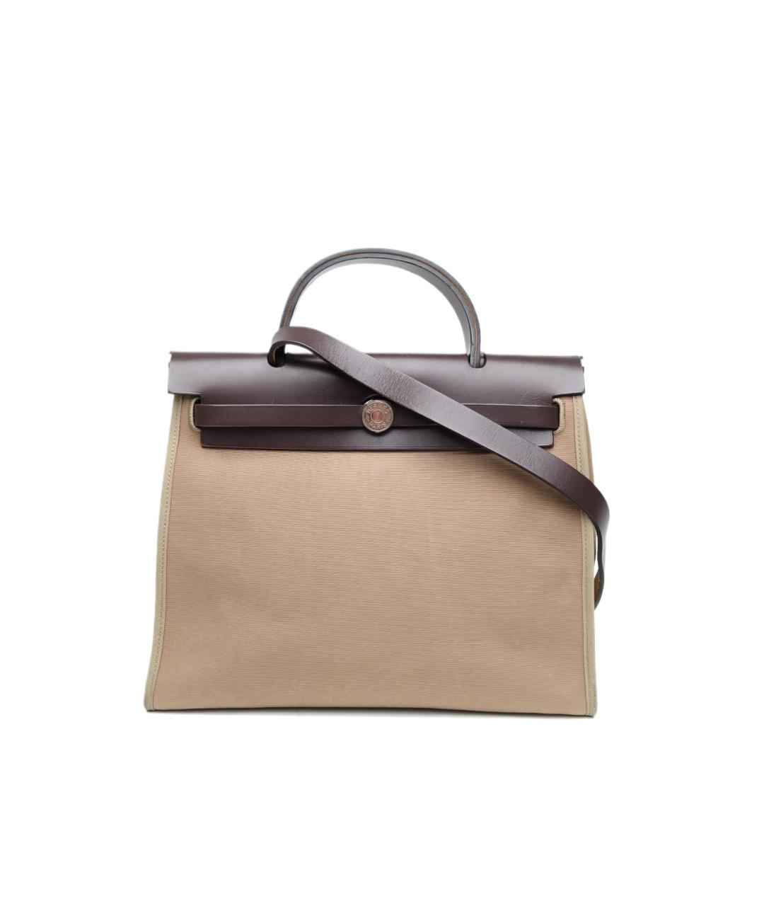 HERMES Коричневая сумка с короткими ручками, фото 9