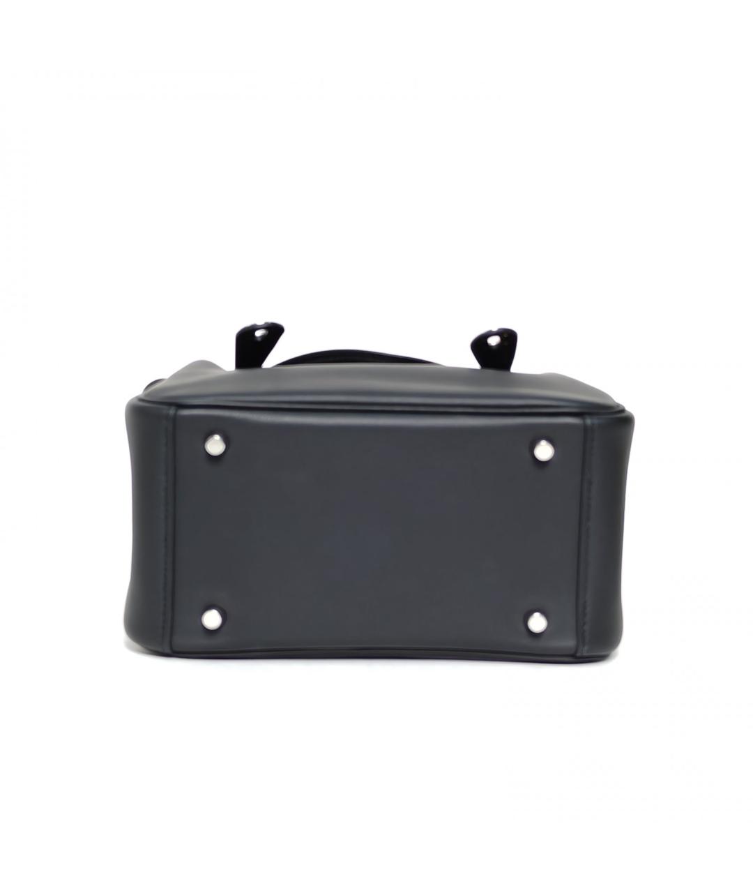 HERMES Черная кожаная сумка через плечо, фото 6