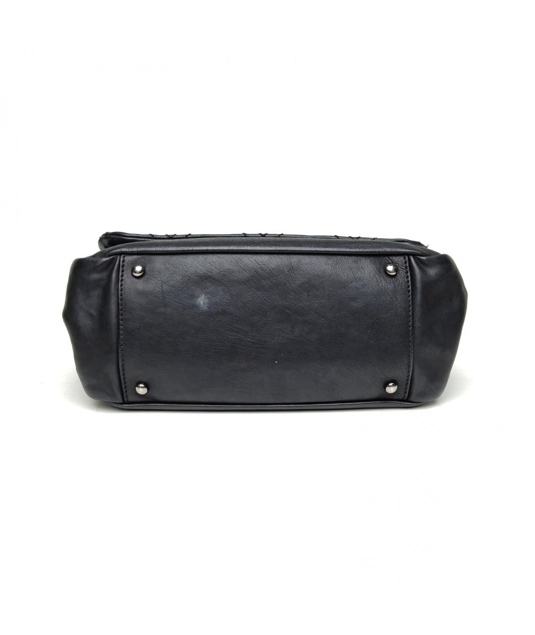 CHANEL Черная кожаная сумка через плечо, фото 6