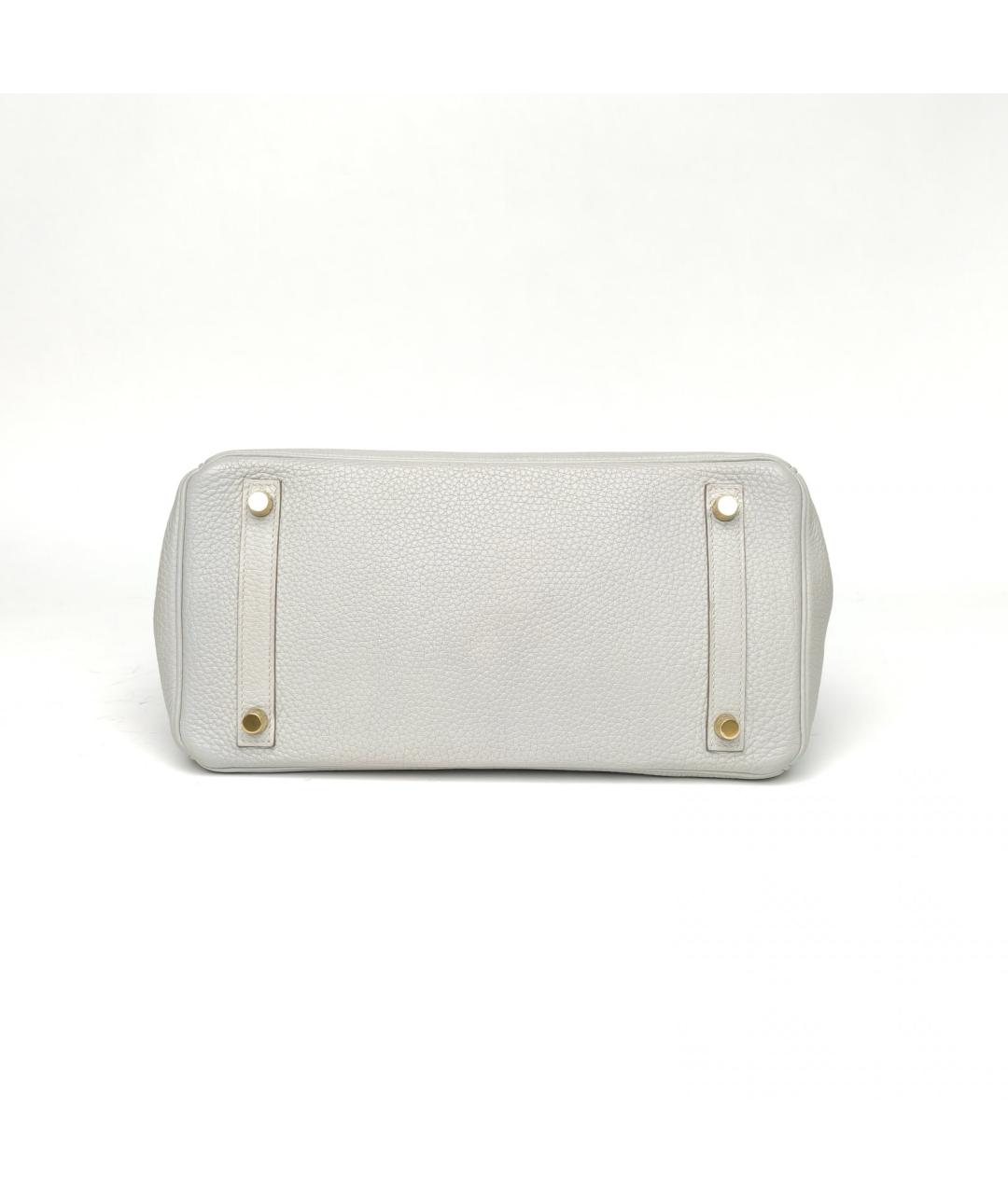 HERMES Серая кожаная сумка через плечо, фото 6