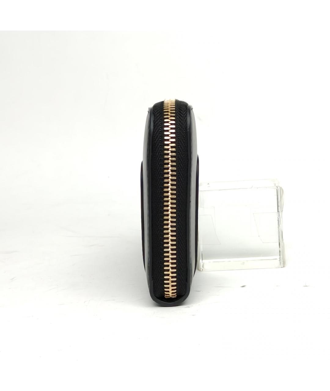 BVLGARI Черный кожаный кошелек, фото 5