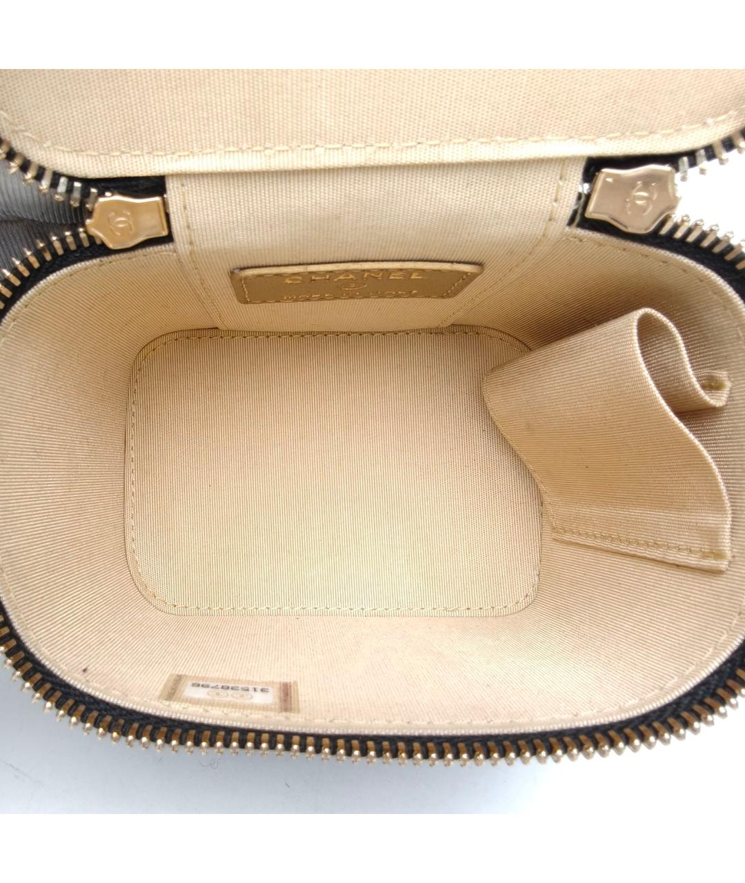 CHANEL Черная кожаная сумка через плечо, фото 8