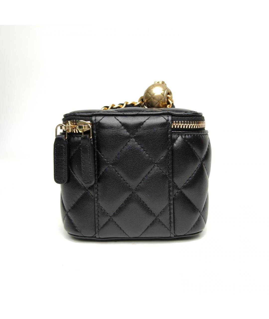 CHANEL Черная кожаная сумка через плечо, фото 4