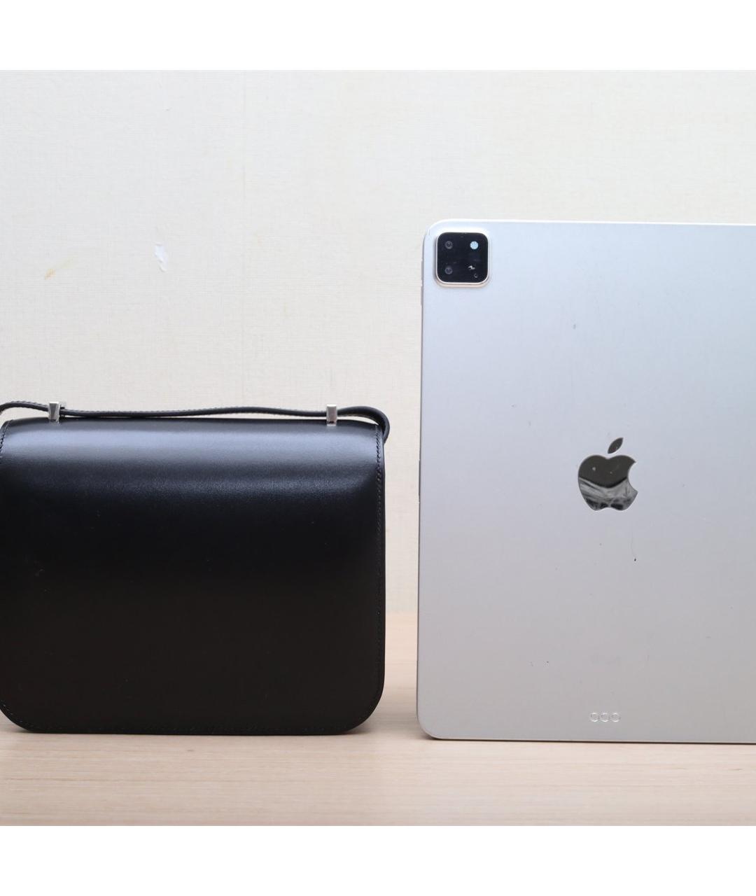 HERMES Черная кожаная сумка через плечо, фото 8