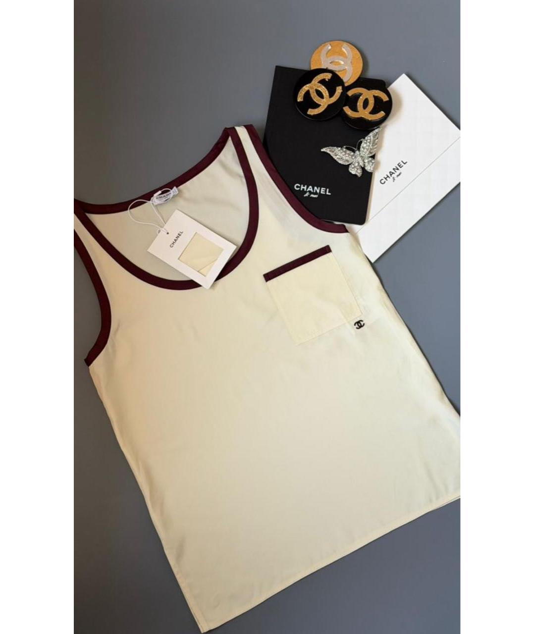 CHANEL Белая майка, фото 2