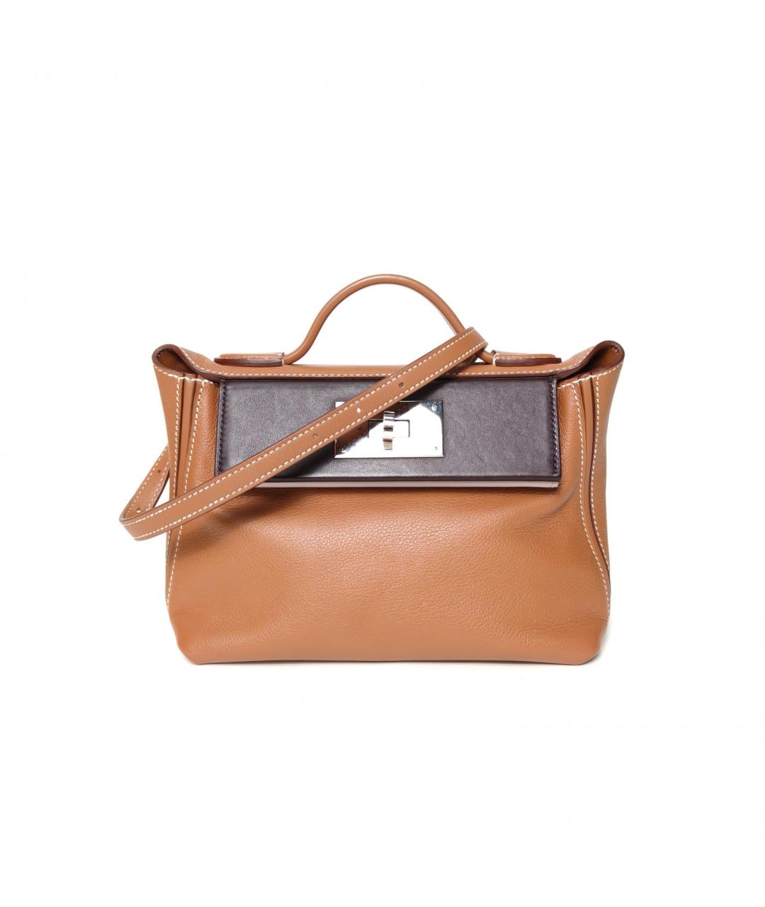 HERMES Коричневая кожаная сумка через плечо, фото 2