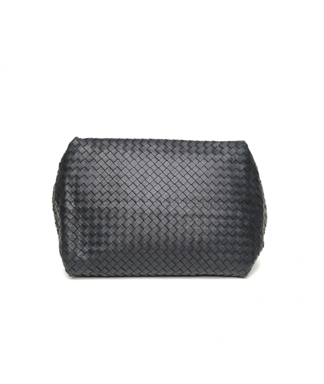 BOTTEGA VENETA Черная кожаная сумка через плечо, фото 6