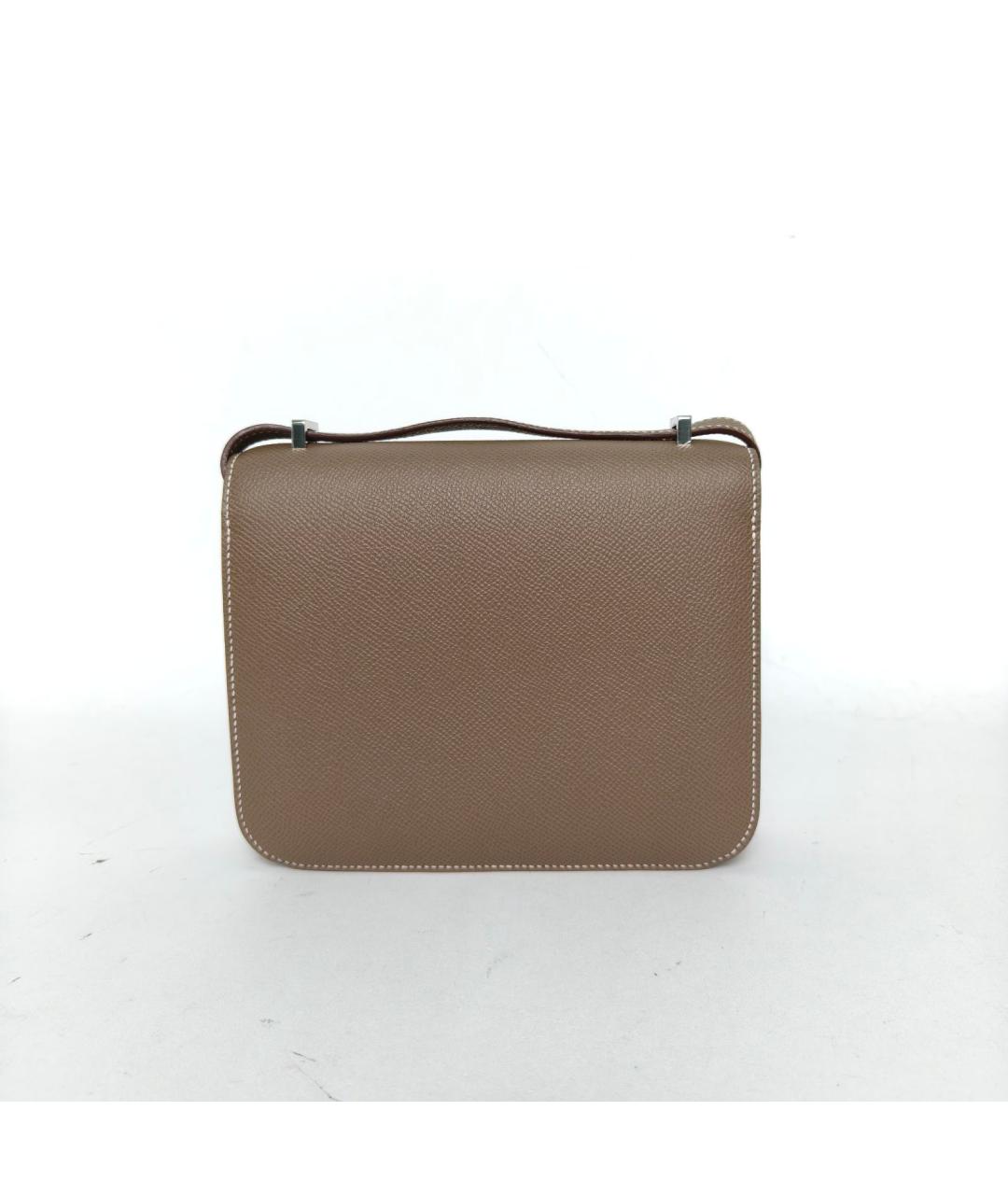 HERMES Коричневая кожаная сумка через плечо, фото 2