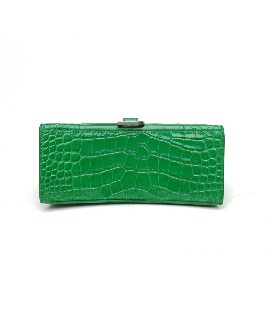 BALENCIAGA Зеленая кожаная сумка через плечо, фото 6