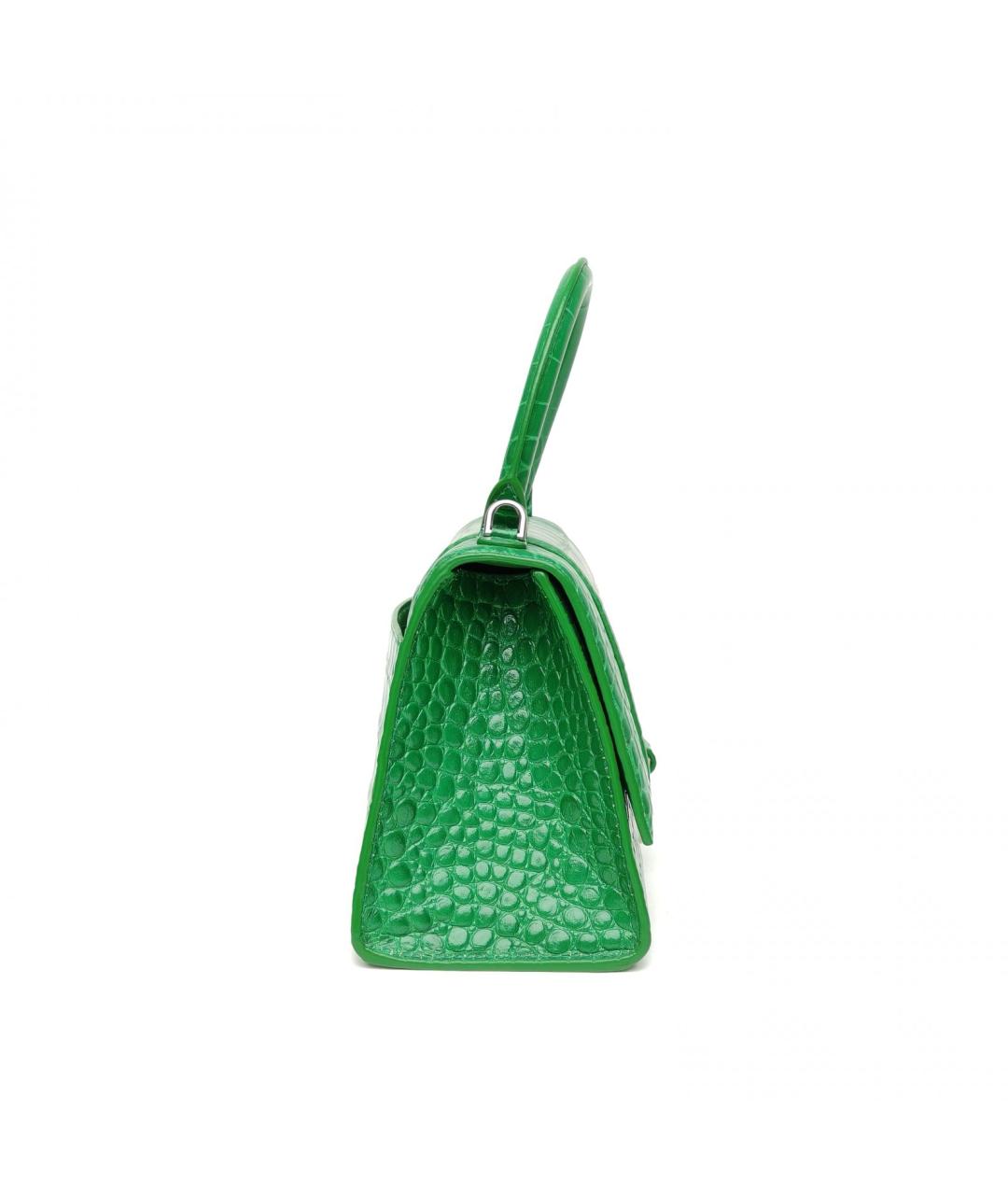 BALENCIAGA Зеленая кожаная сумка через плечо, фото 5