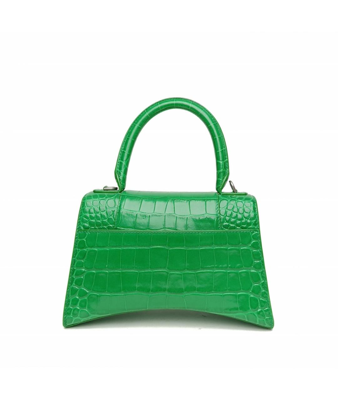 BALENCIAGA Зеленая кожаная сумка через плечо, фото 4