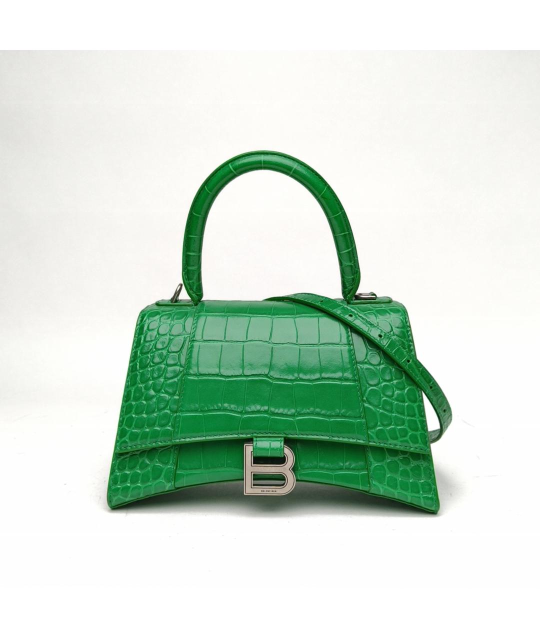 BALENCIAGA Зеленая кожаная сумка через плечо, фото 2