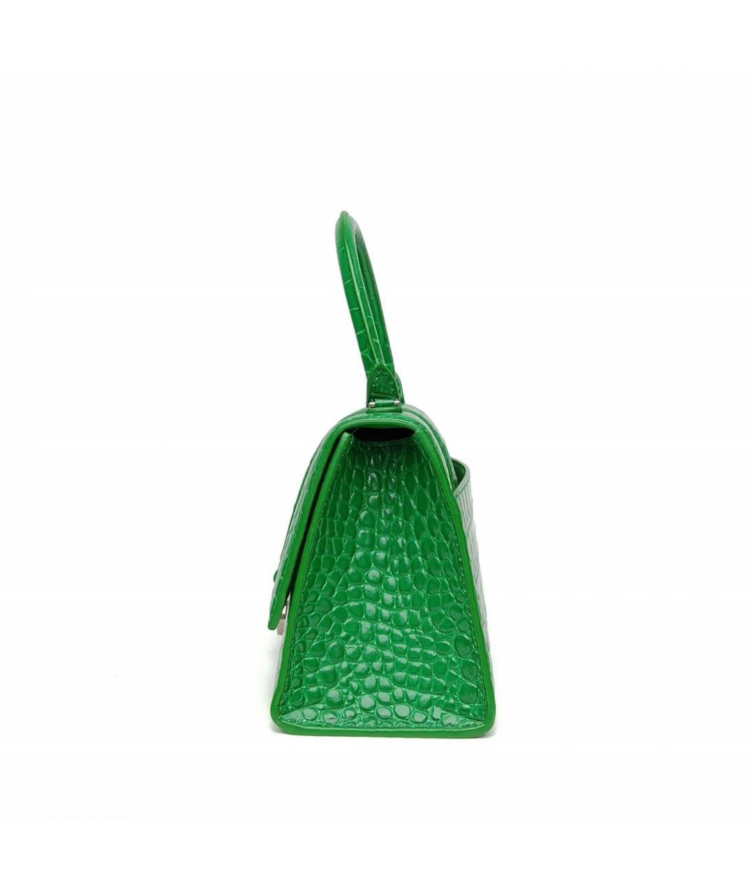 BALENCIAGA Зеленая кожаная сумка через плечо, фото 3
