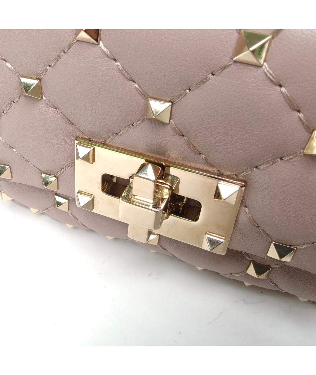 VALENTINO Серая кожаная сумка через плечо, фото 7