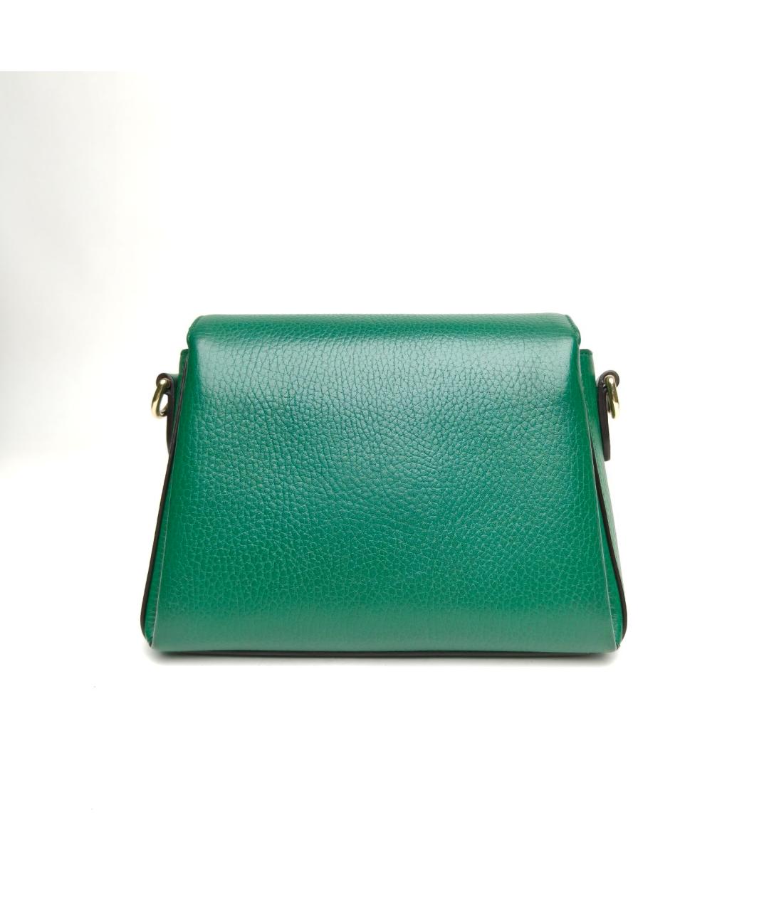 GUCCI Зеленая кожаная сумка через плечо, фото 4