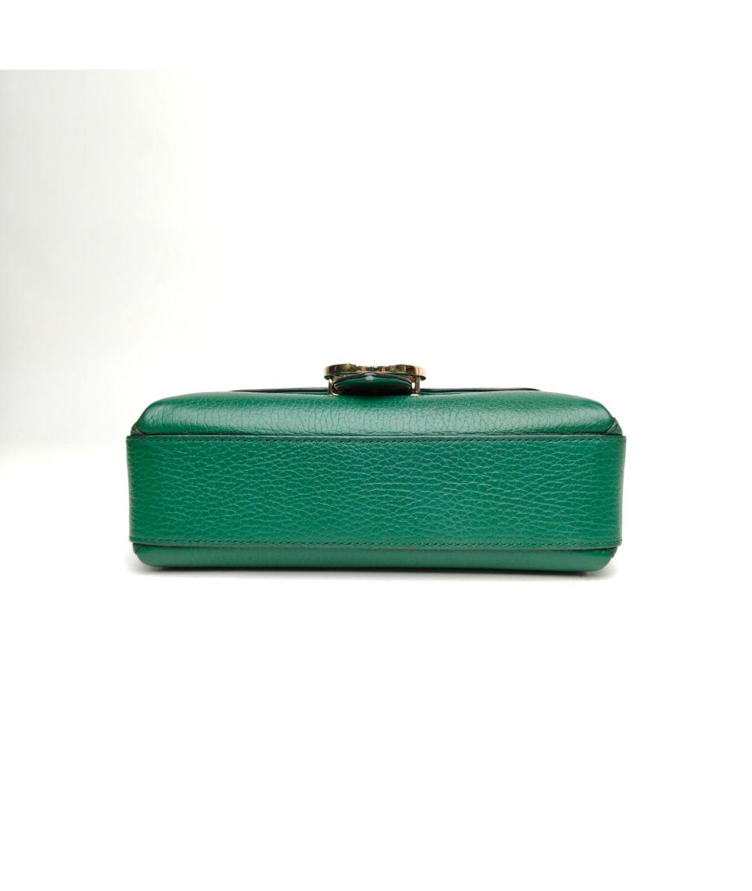 GUCCI Зеленая кожаная сумка через плечо, фото 6