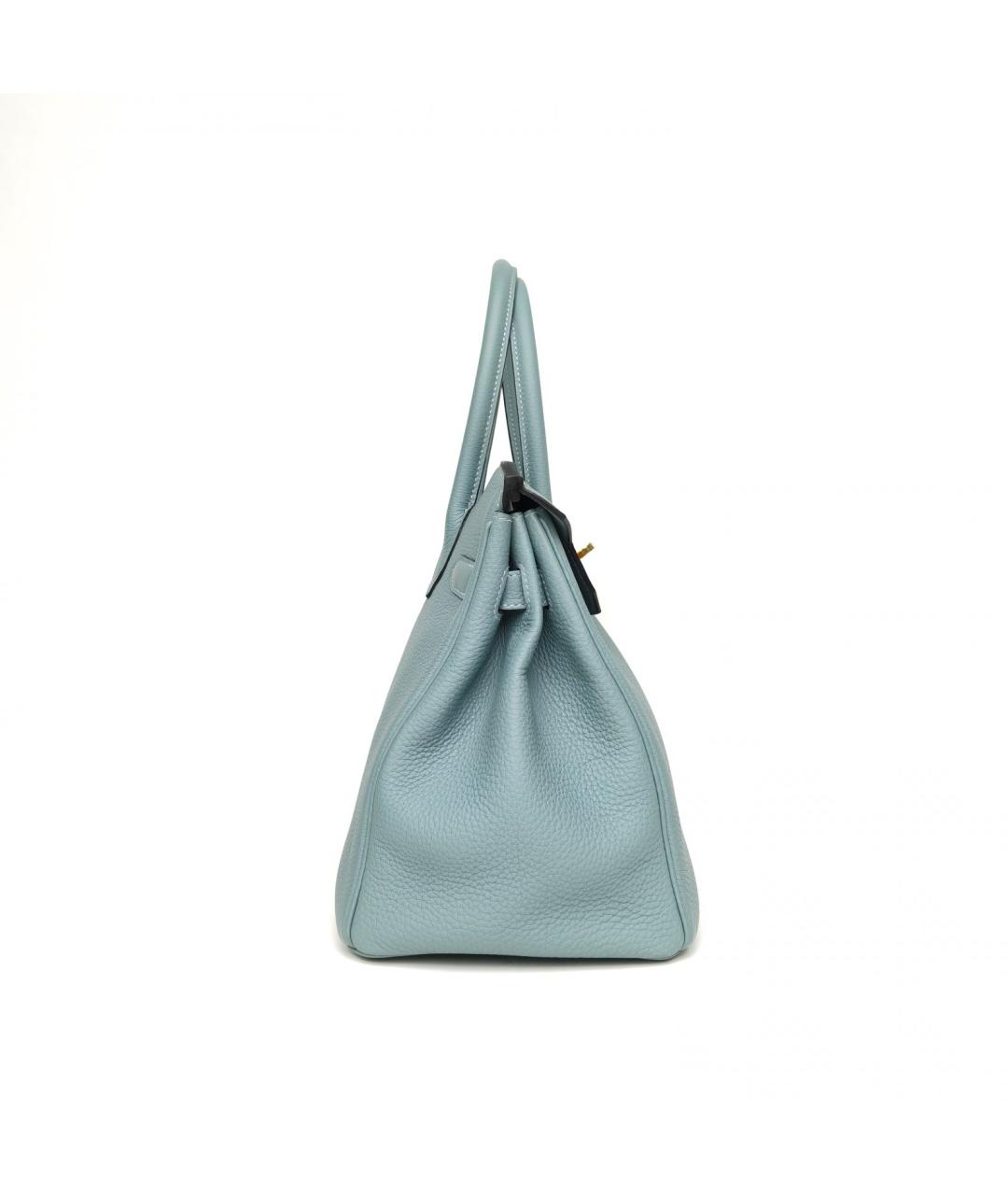 HERMES Синяя кожаная сумка через плечо, фото 5