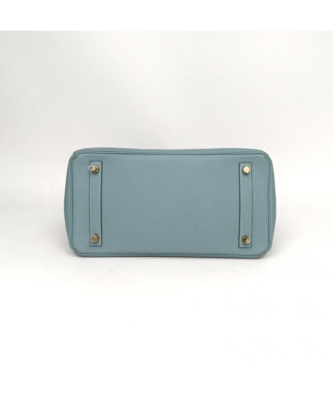 HERMES Синяя кожаная сумка через плечо, фото 6