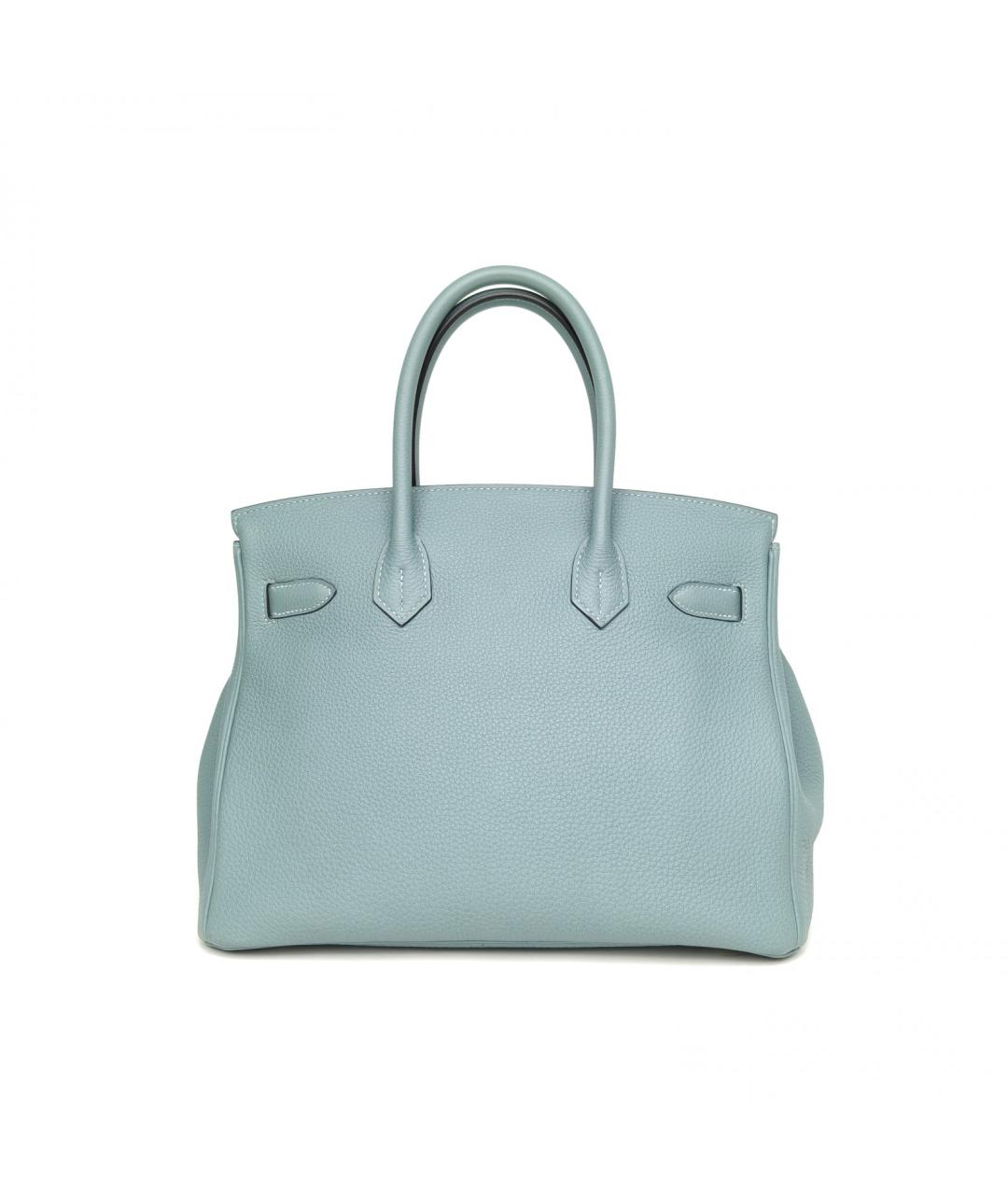 HERMES Синяя кожаная сумка через плечо, фото 4