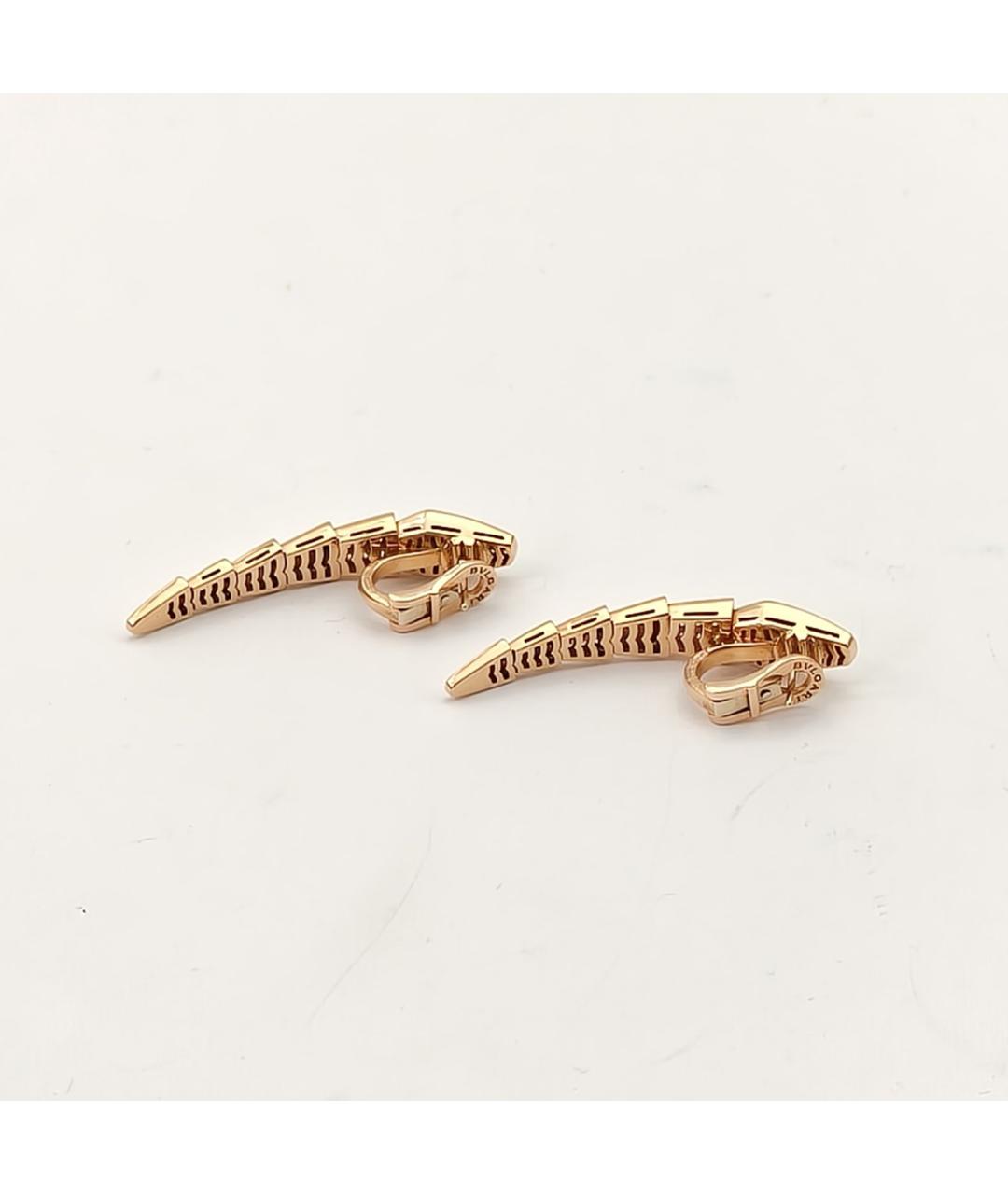 BVLGARI Золотые серьги из розового золота, фото 6