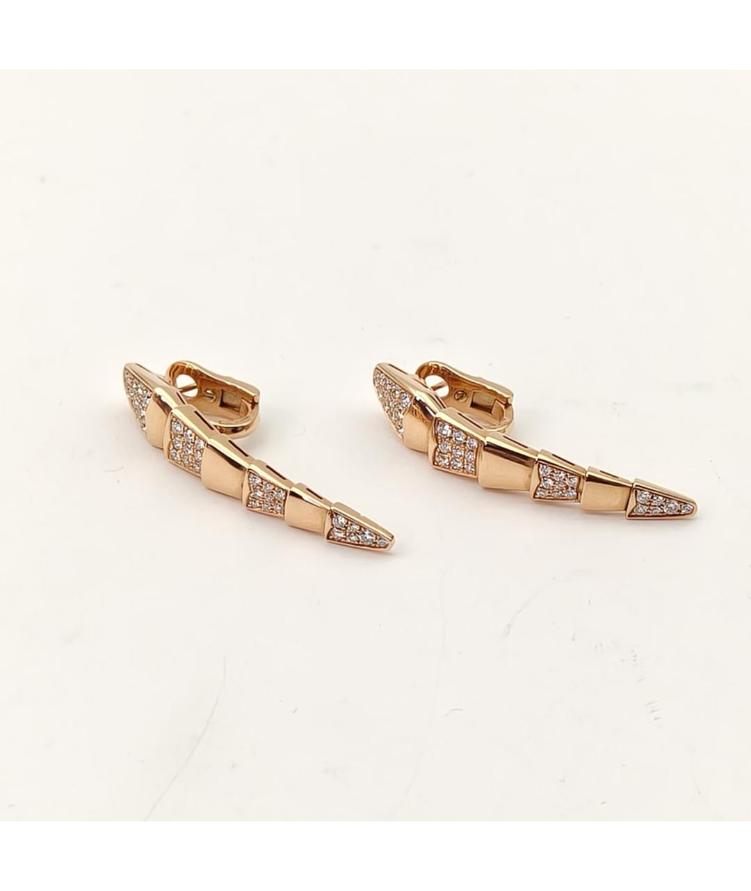 BVLGARI Золотые серьги из розового золота, фото 5