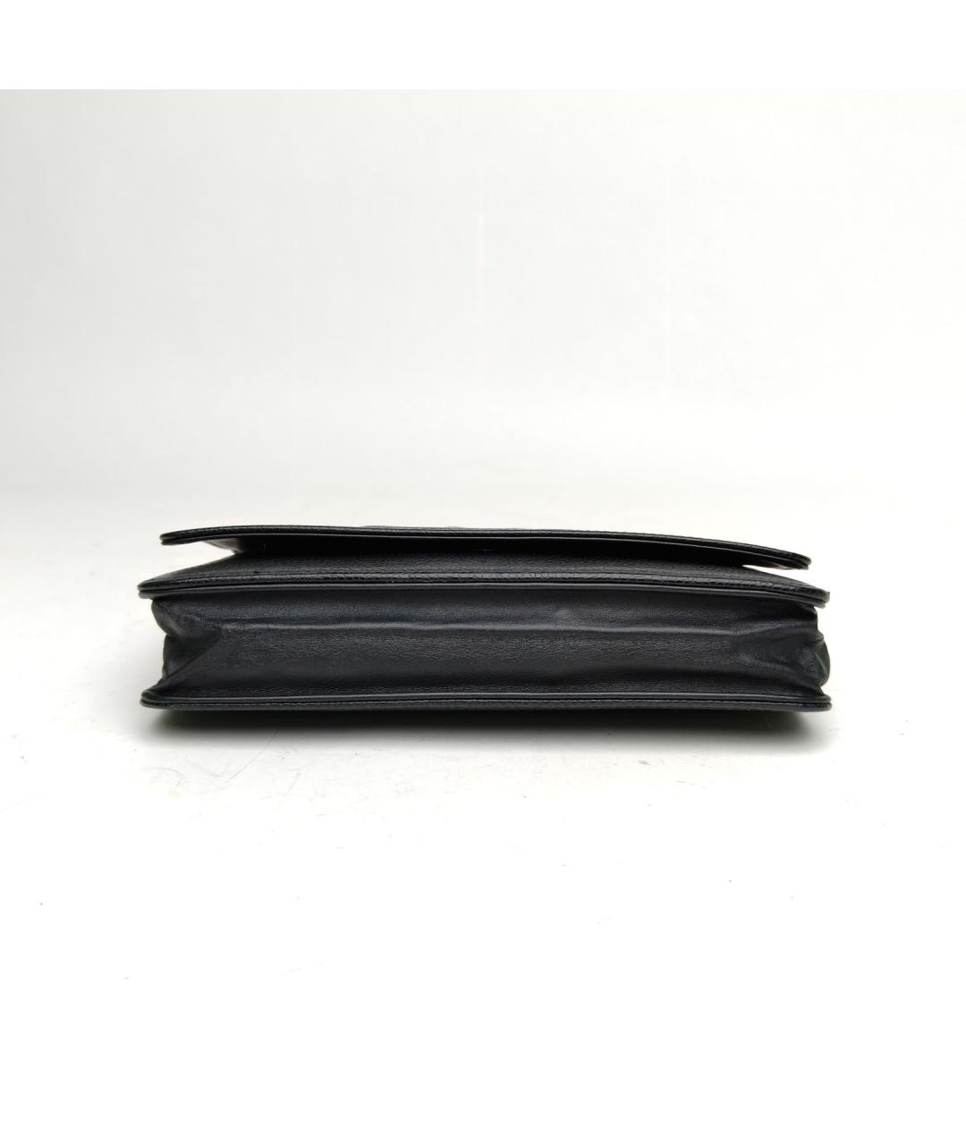 CHANEL Черная кожаная сумка через плечо, фото 6